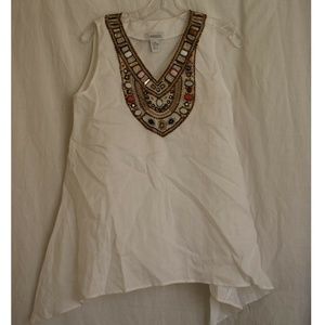 Beaded Linen Top*